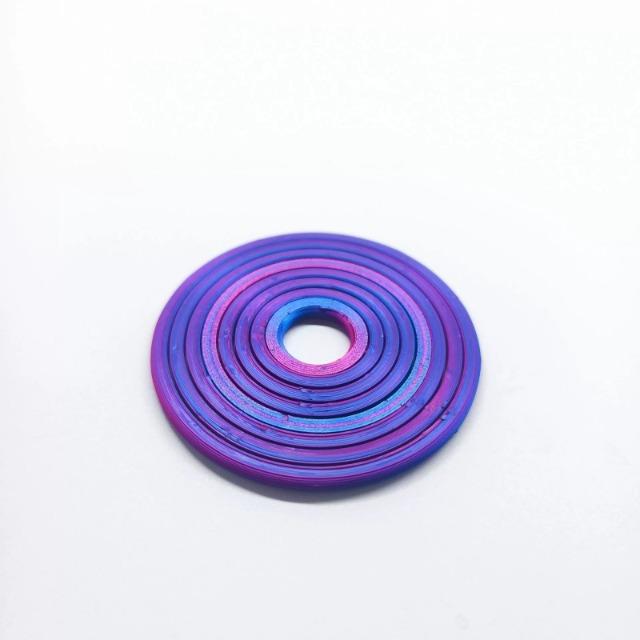 3D Printed Round Fractal Fidget Disc Rotating Sensory Toy Portable Anxiety Relief Decompression Toy For Party Games Relax