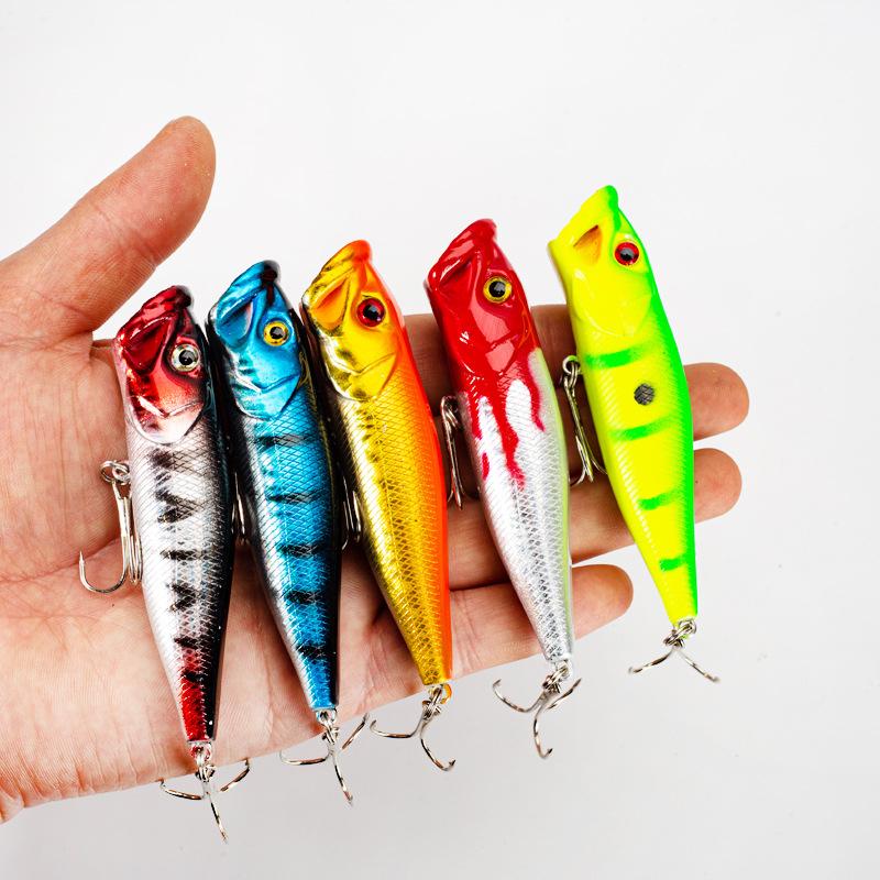 9cm12.5gTopwater Wave-Crawling Lure5Packaged freshwater blackfish long-distance casting hard bait set