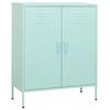 VidaXL Storage Cabinet Mint Green 80x35x101.5 Cm Steel