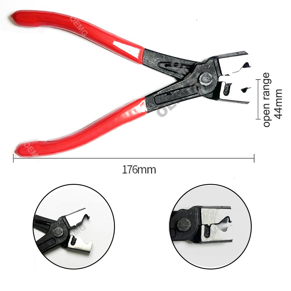 Car Hose Clamp Plier for Removal Installation of Ring-Type or Flat-Band Automotive Water Pipe Locking Pliers Repair Tool