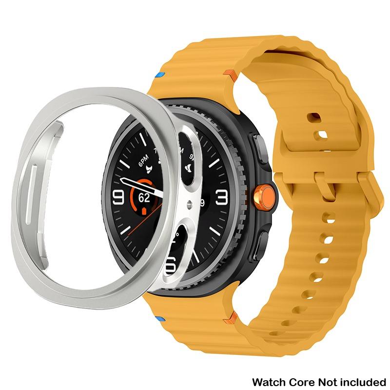 Silikonový řemínek pro Samsung Galaxy Watch 8 40 44mm Pásek s pouzdrem Chránič obrazovky Kryt nárazníku pro chytrý řemínek Náramkové doplňky