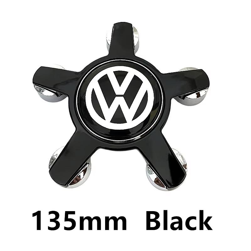 For VW Volkswagen Jetta MK5 Golf 4 Pcs 5 Pins 135mm Car Wheel Center Caps Rim Hub Cover Hubcap Logo Badge Emblem Accessories For zl7