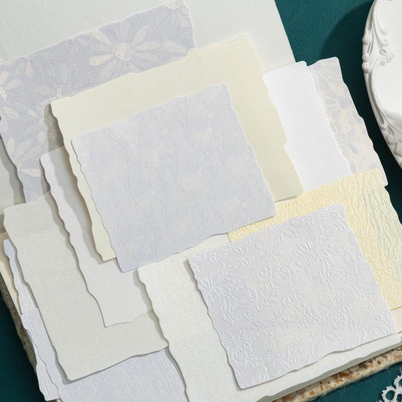 Journal GO 15pcs Gentle Textured Scrapbooking Decoration Material Paper Collage Junk Journal Craft Card Handmade Materials