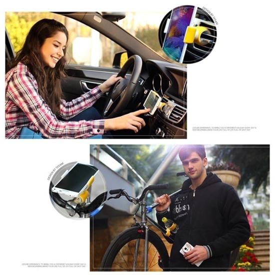 Mini 360 Grad Universal Auto Lüftungsschlitzhalter Fahrrad Handyhalter Ständer