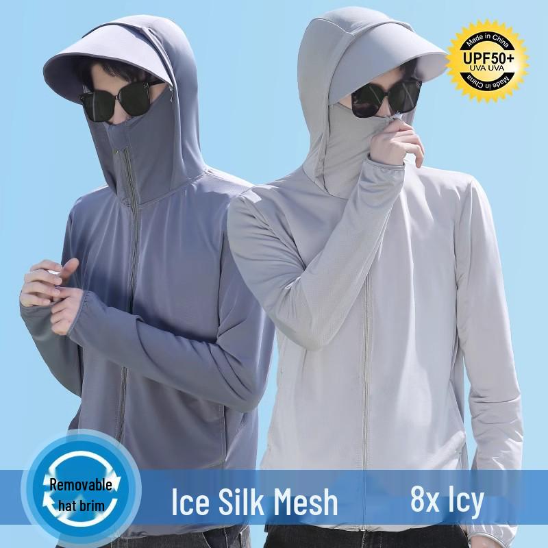 Herren Sommerjacke mit UV-Schutz aus Eis-Seide 2026: Leichter, atmungsaktiver Sonnenschutz für das Angeln im Freien
