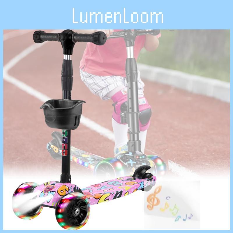 Versatile Children's Tricycle Scooter With Music And Flashing Wheels For Fun Rides