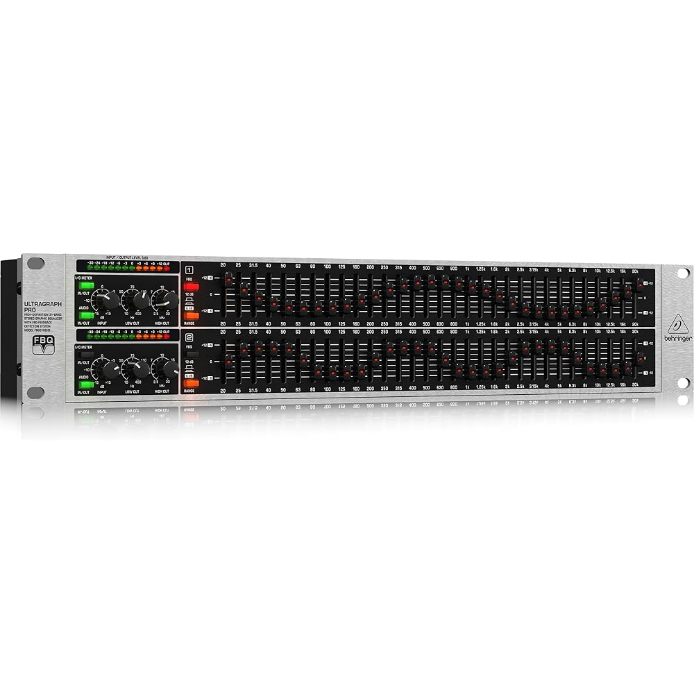 Bellinger Graphic Equalizer 31 Band Stereo Feedback Suppression ULTRAGRAPH PRO FBQ3102HD