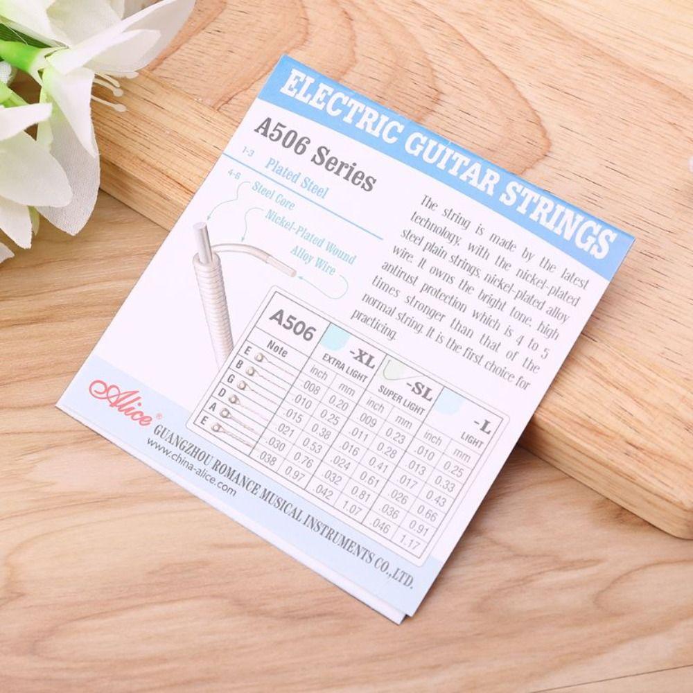 E (1st) - (6th) A506 Electric Guitar Strings A506SL Electric Guitar Accessories Guitarist