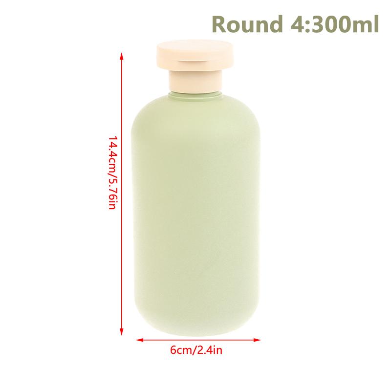 100Ml-500Ml Avocado Green Plastic Shampoo Shower Gel Foaming Soap Dispensers Refillable Bottles Flip Lotion Bottles