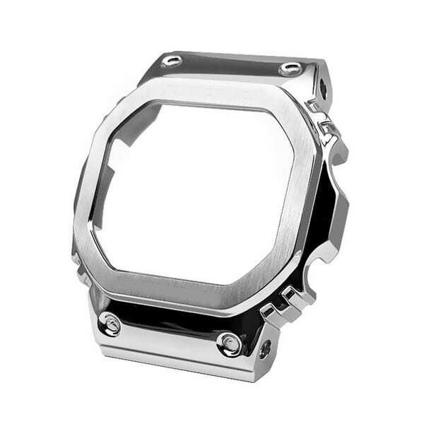 G-SHOCK metal bezel custom  Silver  5600 series DW-5600E GW-B5600 etc.