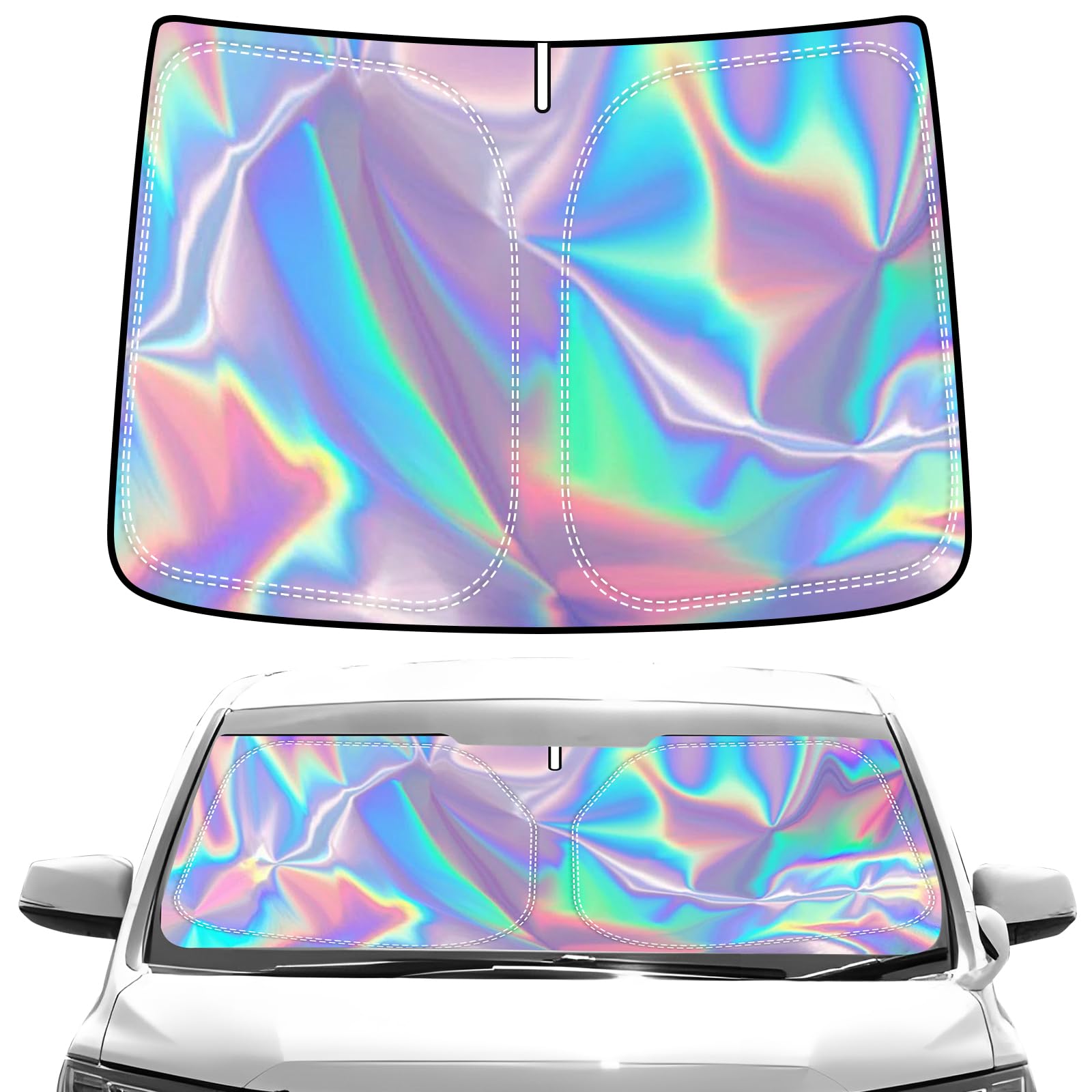 

BLUESEATEC Toyota Alphard Vellfire 40 Серия Передний солнцезащитный экран для лобового стекла 300D Прочный изоляционный материал Солнцезащитный экран Защита от солнца Тепловой удар