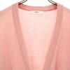 Rene Made In Japan Long Sleeve Long Knit Cardigan 36 Pink Women Used