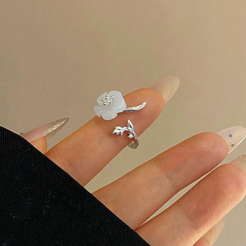 

Новое цветочное кольцо модное сладкое цветочное кольцо дамы праздничные украшения подарки