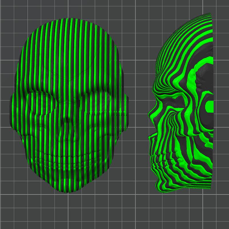 3D Printed Luminous Quantum Skull Fidget Skull Gifts Cool Novelty Desk Ornament Funny Desktop Ornaments For Home Office Desk