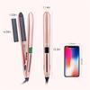2-In-1 Hair Straightener Flat Iron Hair Curling Irons Plates Heat Professional Hair Iron For Ptc Hair Iron