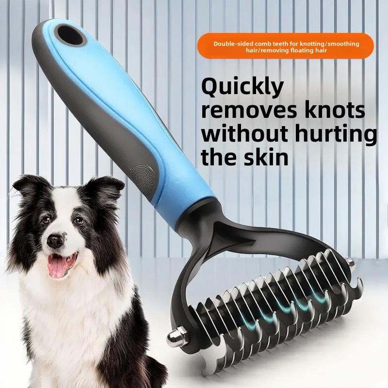 Pet Comb, Double-sided Open-knot Comb, Cleaning and Hair Removal, Cat Comb, Dog Comb, Dog Pet Comb, Pet Open-knot Comb