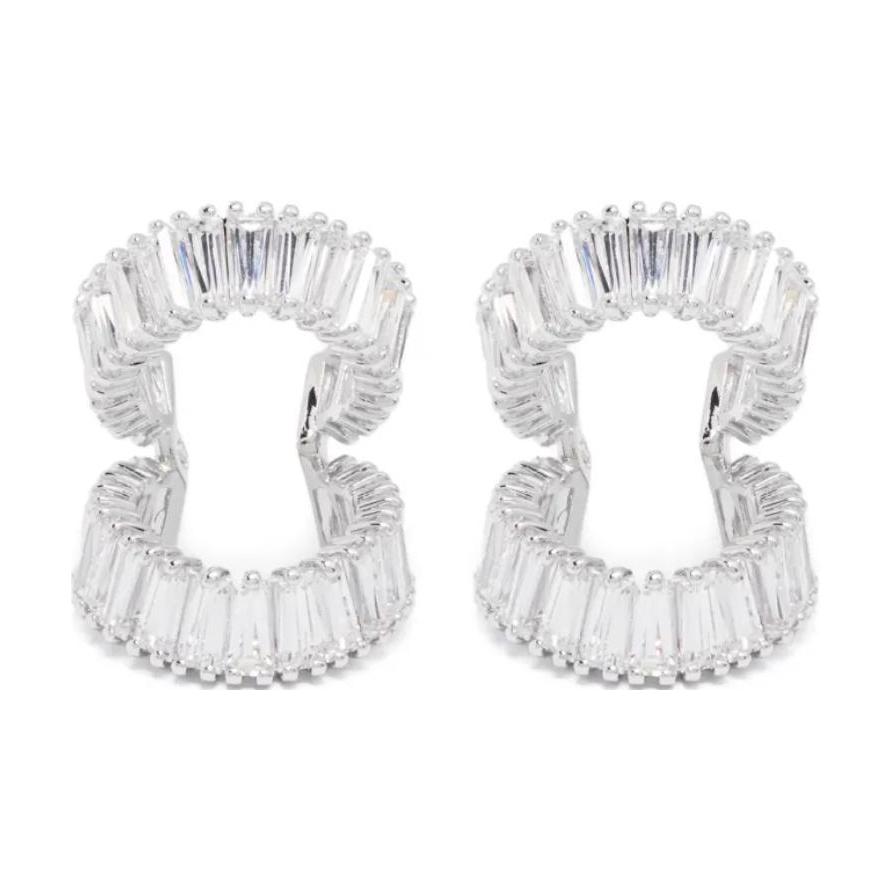 

Затискачі для вух Swarovski Ariana Grande Capsule Collection з відкритим дизайном, родієвим покриттям, жіночі, срібні, 5720872 Box+Shopping Bag (Random Color)
