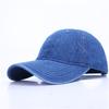 Customized High Quality Washed Denim Fabric Baseball Caps Exclusive 3D Embroidered Logo Printed Sporty Formal 100% Cotton Sports