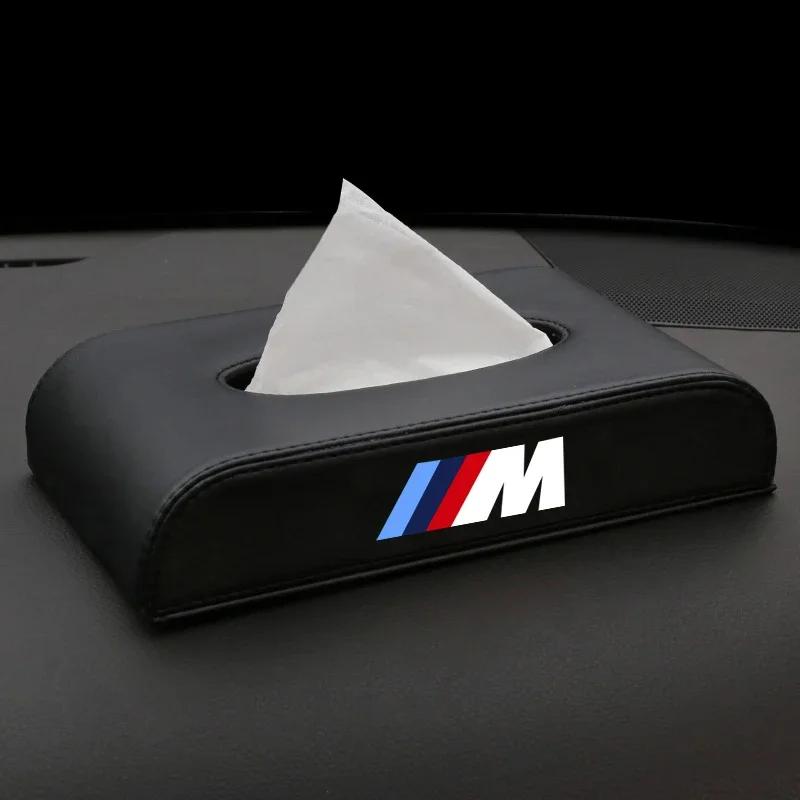For BMW New Fashion Car-Styling Quality PU Car Tissue Box Type Pendant Tissue Box For Bmw X1 X3 X5 X6 Z4 F10 F20 F30 E36 E39 E46