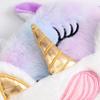 Gradient Plush Unicorn Sleep Mask - Cute, Colorful, Light-Blocking Eye Protector