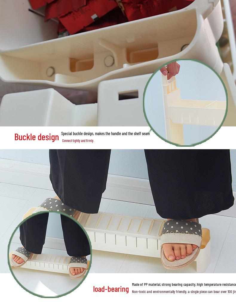 Ultra-Narrow 10CM Storage Rack with Wheels for Kitchen, Bathroom, Refrigerator Gap, and Living Room. Floor-Standing Cart.