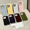 Three-dimensional Meteorite Pattern Solid Color Suitable for Apple 16promax Mobile Phone Case 15 All-inclusive 14 Soft 13 Simple 1211 Tide Xs