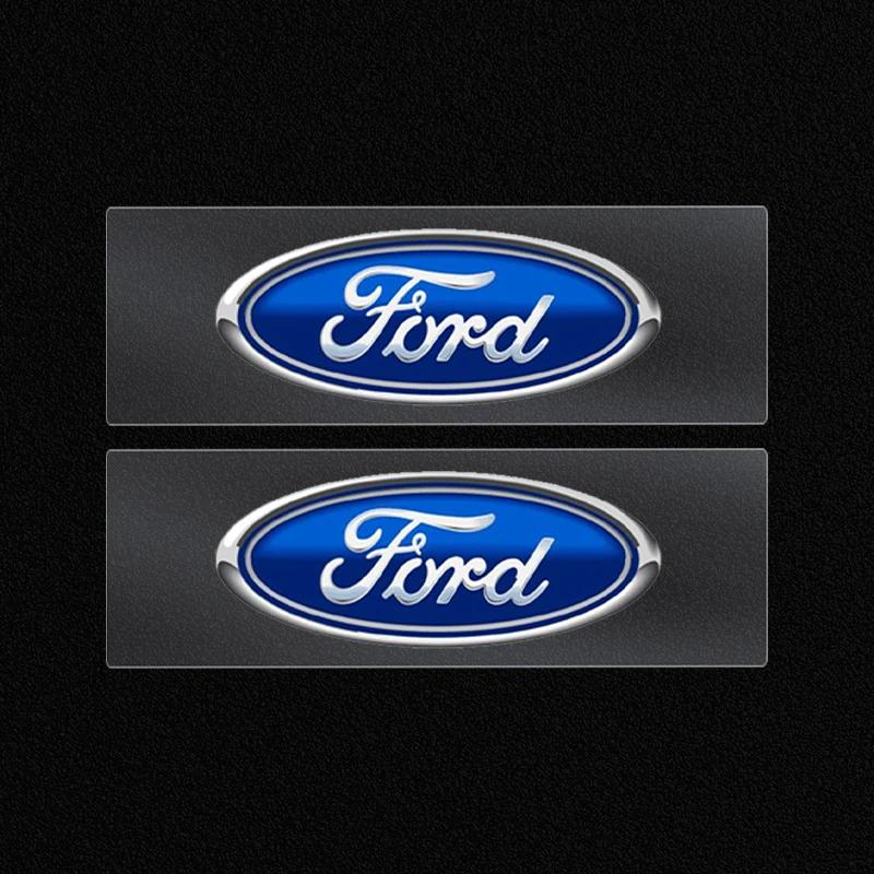 2025 Fashion Car Mini Logo Sticke Mirror Decorative Sticker Emblem For Ford Ranger Focus Kuga Mustang SMAX Transit Mondeo Fusion