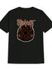 Slipknot Graphic Print Casual T-shirt - Black Band Design Round Neck Summer Tee