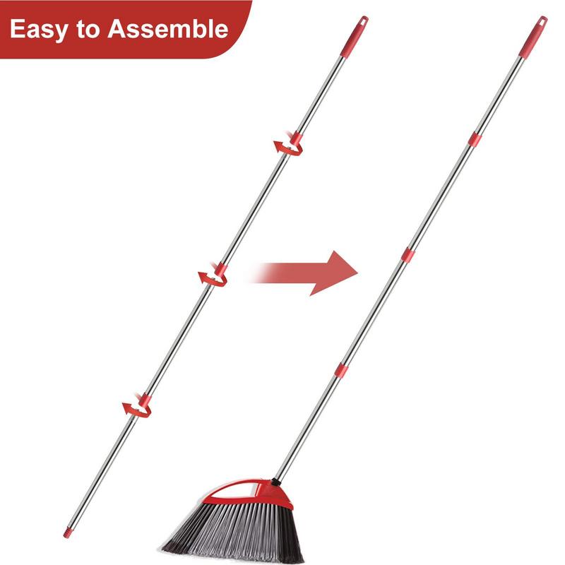 Spin Mop Griff Mop Stiel Ersatzgriff Stange 4-teilig Abnehmbar Verlängert Schnelle Montage Verlängerter Mop Stiel Stange