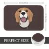 1pc Beagle Anti-Slip Door Mat Bath Mat Happy Beagle Dog Balcony Carpet Welcome Rug Indoor Decor