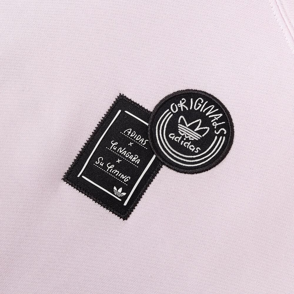 Adidas Originals Trefoil X Chang Cang Xiong X Su Yiming Co-Branded Series Comic Print Hoodie Women Hoodie Pink IK4312