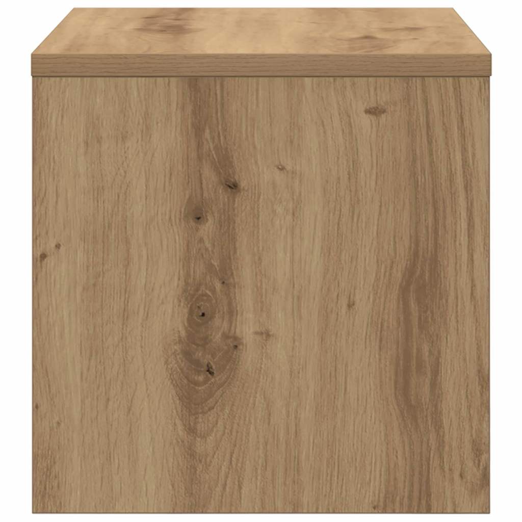 Nightstand Artisan Oak 40 x 40 x 30 cm Wood Based Material