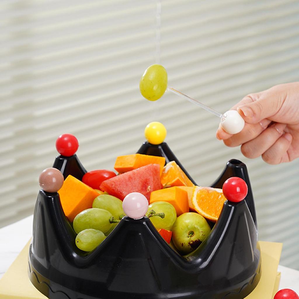 Crown Fruit Plate Candy Serving Photo Props Tray Decoration for Dining Room Table