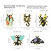 Floral Insects Enamel Pins Custom Nature Moth Cicada Scorpion Brooches Lapel Badges Funny Jewelry Gift for Kids Friends