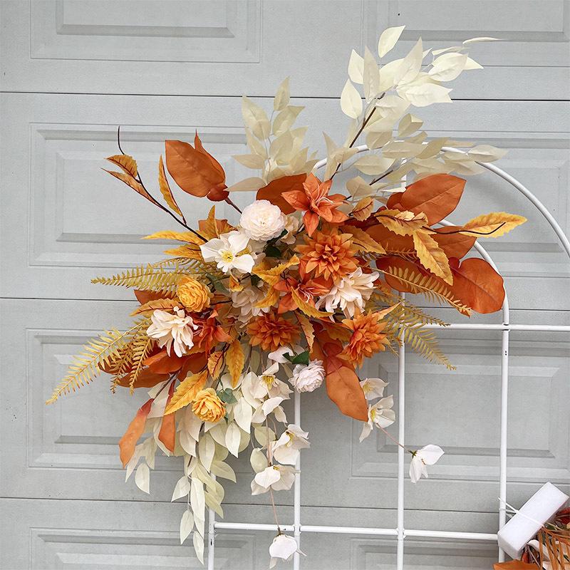 Complete Wedding & Banquet Artificial Flower Set: Ground Rows & Table Decor