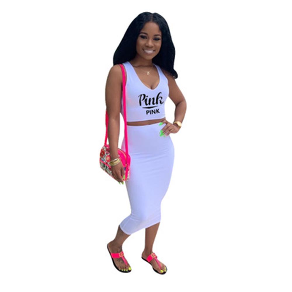 V-neck Top Female Slim Short Skirt Suit 