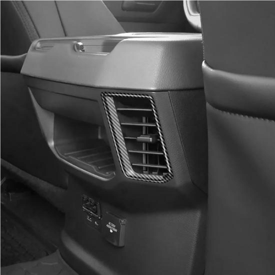 Carbon Fiber Rear Air Condition Vent Cover Trim for Toyota Tundra