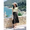 JOUSANNE Soft Glow Bow-Knot Knit Short Sleeve Top
