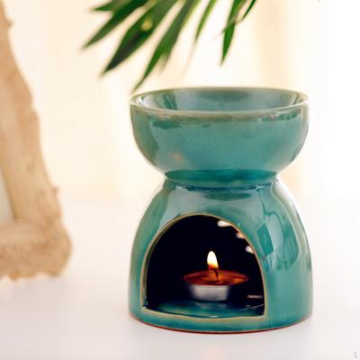 Ceramic Tealight Candle Holder Essential Oil Burner Diffuser Furnace with Top Bowl Home Fragrance