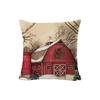 New Christmas Pillowcase Christmas Snowman Living Room Decoration Linen Sofa Cushion Cover Car Waist Pillowcase Cover