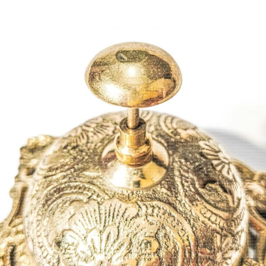 Großes Büro Messing Schreibtisch Klingel Einzigartig Vintage Nautisch Antik Hotelrezeption Dekorative Handglocken Geschenke für Papa Weihnachtsdeko