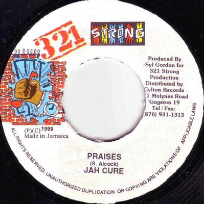 7-Zoll Schallplatte JAH CURE - Praises NONE 321 Strong 1998 Jamaika Reggae, Ska & Dub Gebraucht