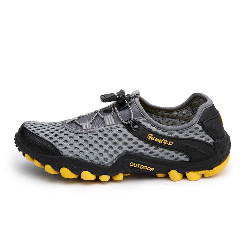 Large Size Men's Shoes Breathable Wading Shoes Men's Sports Casual Running Shoes Mesh Mountaineering Breathable Shoes