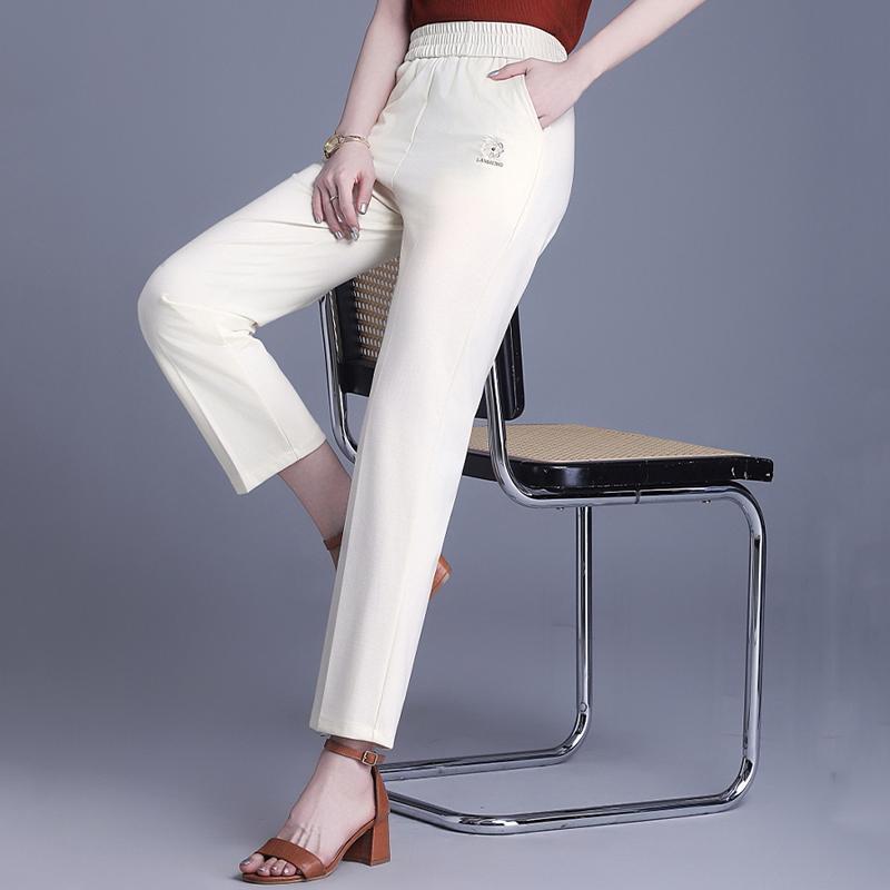 Summer Straight Pants for Women Clothes Plus Size Casual High Waist Woman Trousers