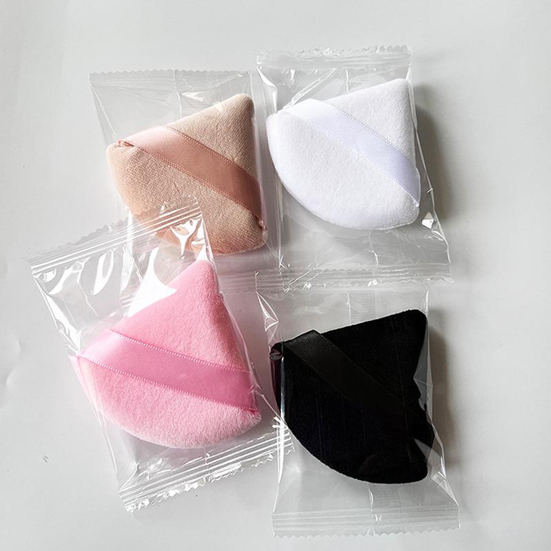 6 Pcs/Box Triangle Powder Puff Face Makeup Sponge Soft Velvet Cosmetic Puff Blender Beauty Foundation Sponge Make Up Accessories