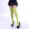 Neon Color Thigh High Stockings Women Sexy Stockings Orange Yellow Evening Party Wear Knee High Socks For Women Girls