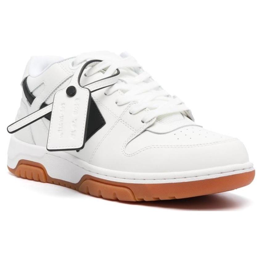 Off-White Out Of Office Low Leather Sneaker 'White Black' Men's OMIA189F23LEA0030110
