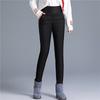 Down Cotton Trousers for Women High-waisted Slim Korean Thickened Winter Warm Cotton Pant