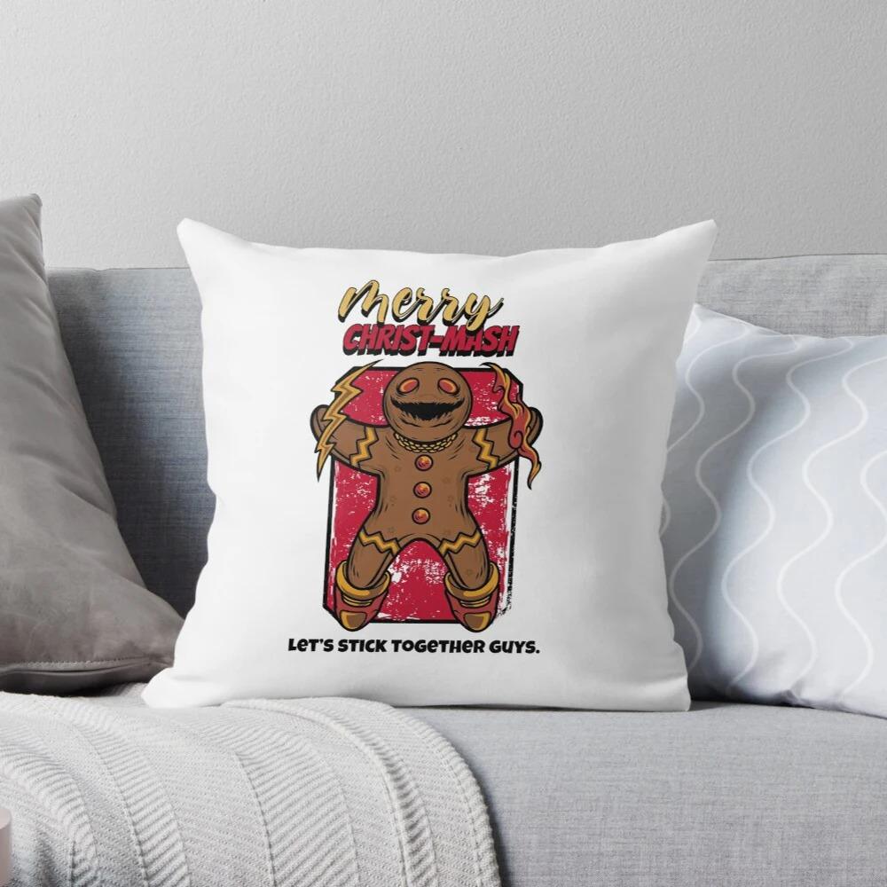 Merry Christmas Decoration Home Pillowcase Cushion Cover Autumn 45X45Cm Red 40X Living Room Sofa Bed Pillowcase