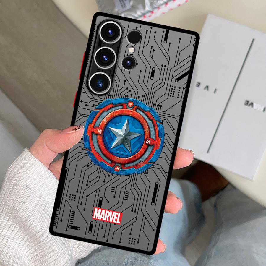 Marvel Hero Logo Case for Samsung Galaxy S26 S22 Note 20 10+ S21 S20 S23 FE S25 Ultra S24 Plus Funda Phone Cover